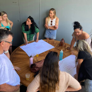 Get Mentally Fit facilitator leading Medlands Orthodontics workforce in an Appreciative Inquiry workshop focused on strengths-based collaboration, wellbeing, and team performance.