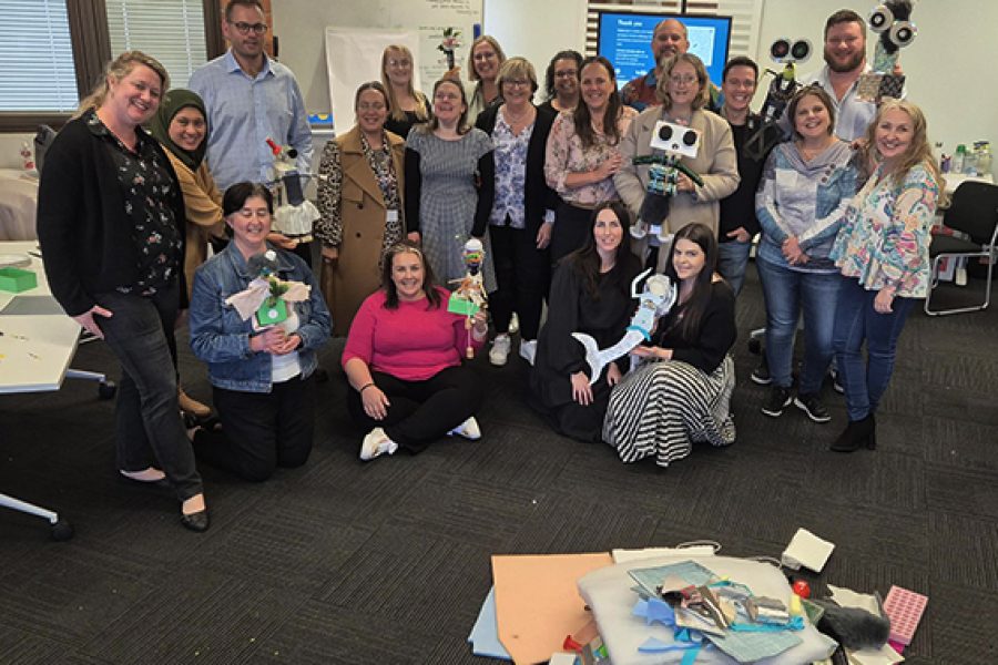 The Carers Queensland Logan team participating in a Collective Wellbeing workshop facilitated by Get Mentally Fit.