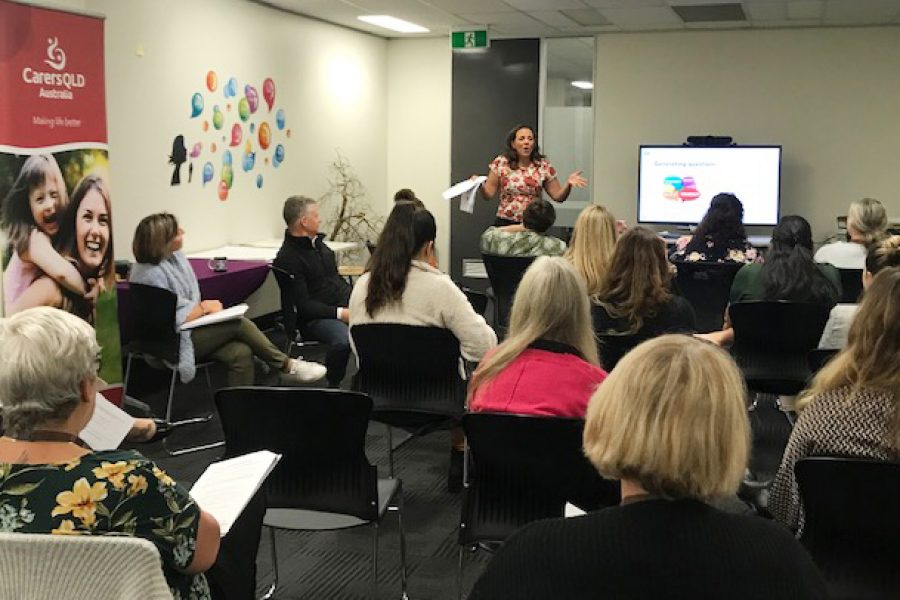 Get Mentally Fit facilitating the Get Communication Fit workshop for the Carers Queensland Bundall team.